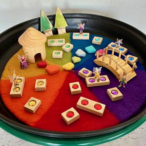 Felt Rainbow Mat