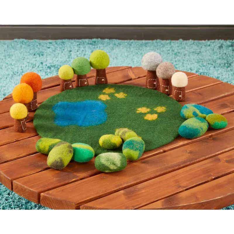 Felt Seasonal Trees 9Pk