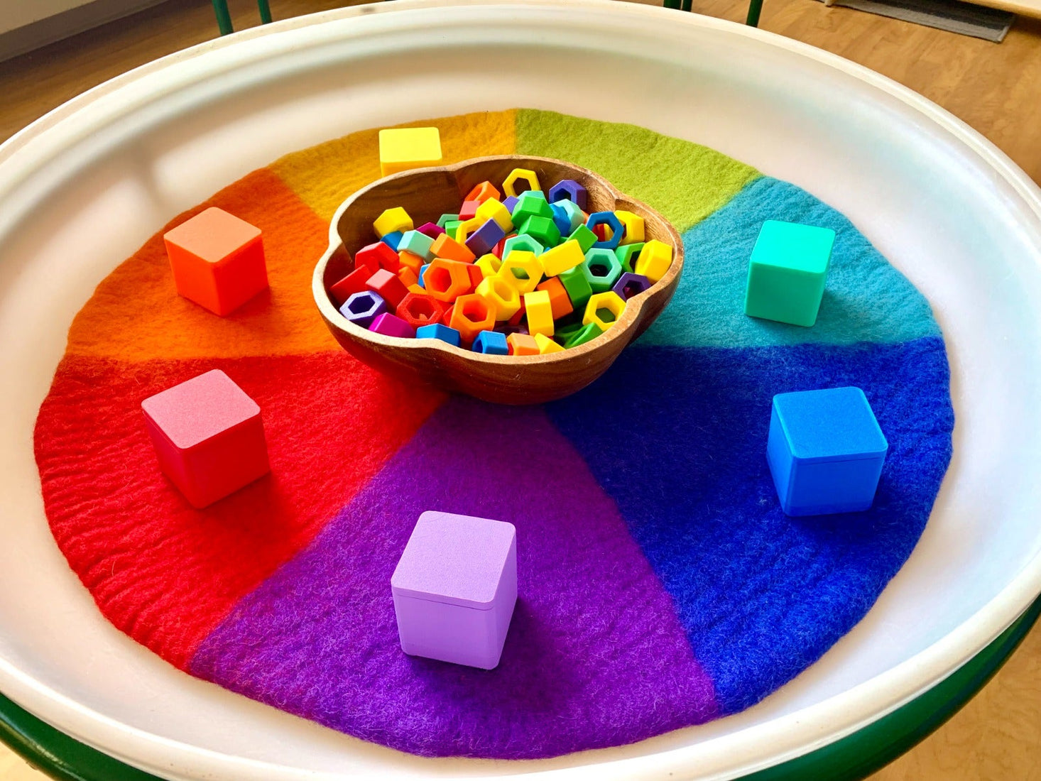 Felt Rainbow Mat