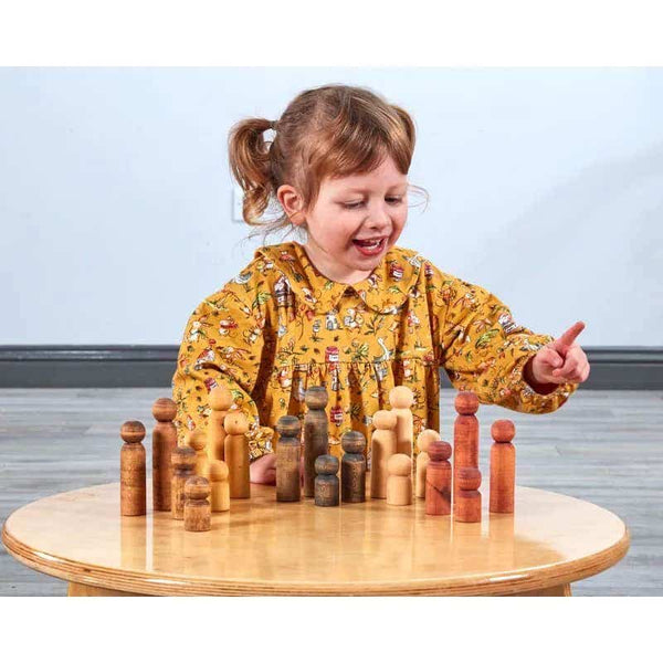 Multicultural Peg Families 20 pc